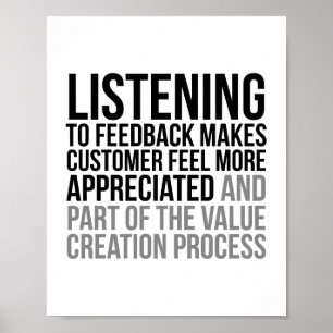Aanbieding voor feedback poster