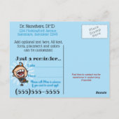  aanbieding voor gebitte benoemingen briefkaart (Achterkant)