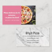 Aanbieding voor korting op levering via Pizza Visitekaartje (Voorkant / Achterkant)