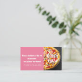 Aanbieding voor korting op levering via Pizza Visitekaartje (Staand voorkant)