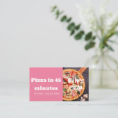Aanbieding voor korting op levering via Pizza Visitekaartje (Staand voorkant)