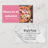 Aanbieding voor korting op levering via Pizza Visitekaartje (Voorkant / Achterkant)