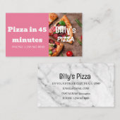 Aanbieding voor korting op levering via Pizza Visitekaartje (Voorkant / Achterkant)