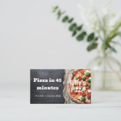 Aanbieding voor korting op levering via Pizza Visitekaartje (Staand voorkant)