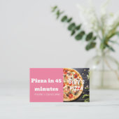 Aanbieding voor korting op levering via Pizza Visitekaartje (Staand voorkant)