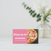 Aanbieding voor korting op levering via Pizza Visitekaartje (Staand voorkant)