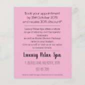 Aanbieding voor korting op Massage Spa-zakelijke b Flyer (Achterkant)