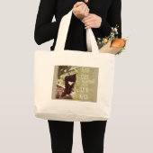 Aanbieding voor smaken Kat fotocitaat aanmoedigen Grote Tote Bag (Voorkant (product))