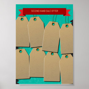 Aanbieding voor tweede verkoop poster