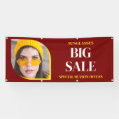 Aanbieding zonnebrillen verkoop aangepaste banner (Horizontaal)