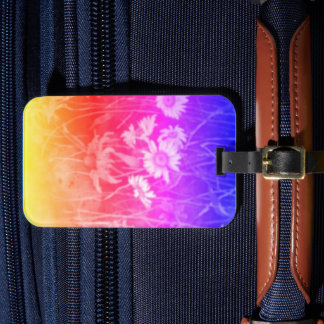 Aanbiedingen van mijn originele florale schilderij bagagelabel