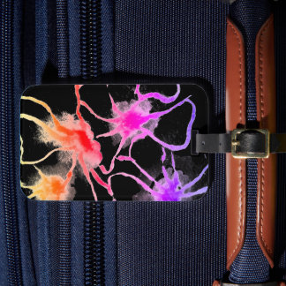 Aanbiedingen van mijn originele florale schilderij bagagelabel