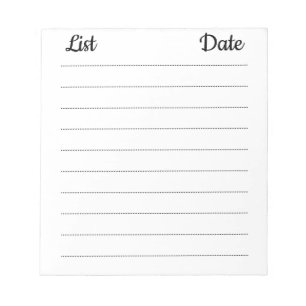 Aanbiedingsdatum Notitieblok