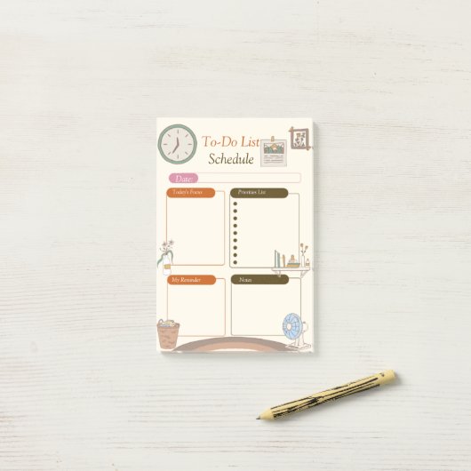 Aanbiedingsschema uitvoeren post-it® notes (Op bureau)