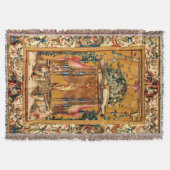Aanbod aan Bacchus Antiek Franse Tapestry Print Deken (Voorkant)