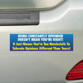 Aanbod betekent niet dat je gelijk hebt! bumpersticker (Op auto)