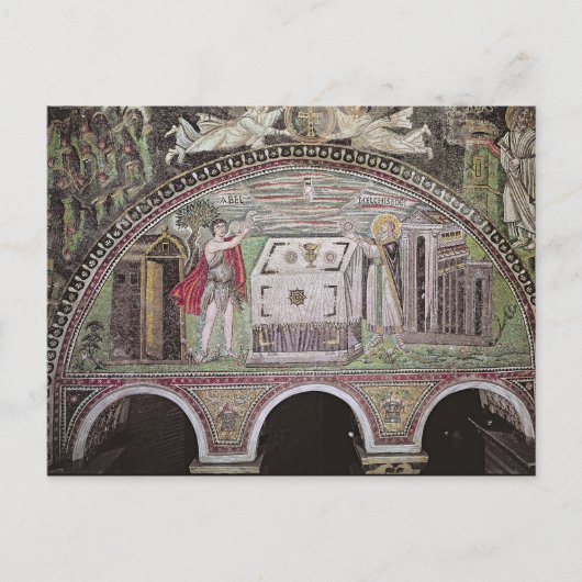 Aanbod van Abel en Melchisedech op Altar Briefkaart (Voorkant)