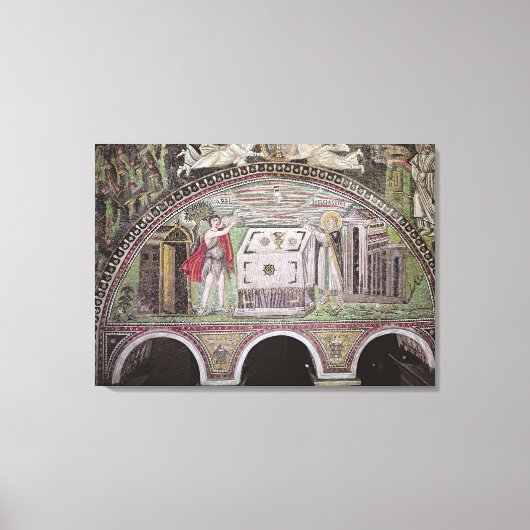 Aanbod van Abel en Melchisedech op Altar Canvas Afdruk (Voorkant)