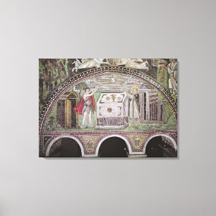 Aanbod van Abel en Melchisedech op Altar Canvas Afdruk