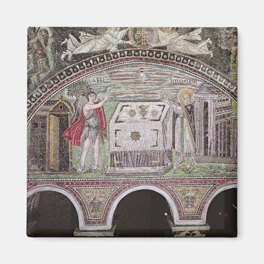 Aanbod van Abel en Melchisedech op Altar Magneet (Voorkant)