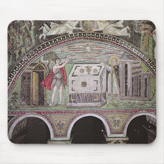 Aanbod van Abel en Melchisedech op Altar Muismat (Voorkant)