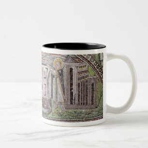 Aanbod van Abel en Melchisedech op Altar Tweekleurige Koffiemok