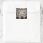 Aanbod van Abel en Melchisedech op Altar Vierkante Sticker (Tas)