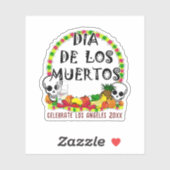 Aanbod voor Dia de Los Muertos Sticker (Vel)