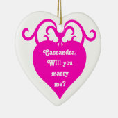 Aanbod voor harthuwelijk keramisch ornament (Rechts)