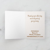 Aanbod voor verkoopvertegenwoordiger voor onroeren bedankkaart (Binnen)