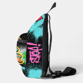 Aandacht alsjeblieft Elegant streetart spray Sling Bag (Rechts)