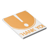 Aandacht, dank u voor uw aandacht notitieblok (Schuin)