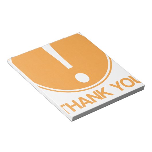 Aandacht, dank u voor uw aandacht notitieblok (Schuin)