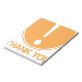 Aandacht, dank u voor uw aandacht notitieblok (Linkerzijde)