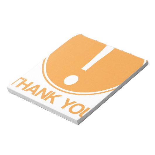 Aandacht, dank u voor uw aandacht notitieblok (Linkerzijde)