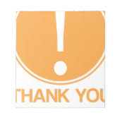 Aandacht, dank u voor uw aandacht notitieblok (Voorkant)