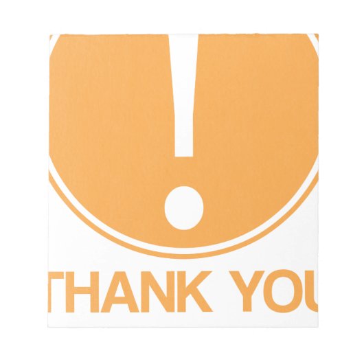 Aandacht, dank u voor uw aandacht notitieblok (Voorkant)