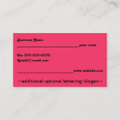 aandacht die lippenafdrukvisitekaartje krijgt visitekaartje (Achterkant)