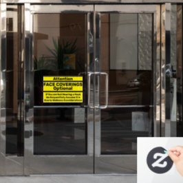 Aandacht Gezichtsbekledingen Optioneel Wellness-ve Raamsticker