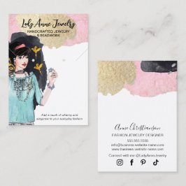 Aandacht-grijpen sieraden Oorbel Display Kaart Visitekaartje