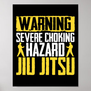 Aandacht Ik Kan Jiu Jitsu Vechters Judo Martial Ar Poster
