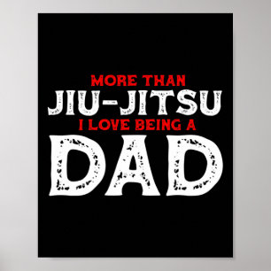 Aandacht Ik Kan Jiu Jitsu Vechters Judosport Marti Poster