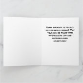 Aandacht Intergalactic Duidelijke Verjaardag Kaart (Binnen)