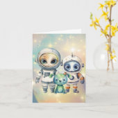 Aandacht Intergalactic Plain Dank u Kaart (Gele Bloem)