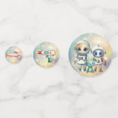 Aandacht Intergalactic Plain Verjaardag Confetti (Voorkanten)