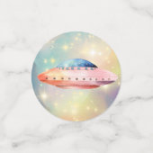 Aandacht Intergalactic Plain Verjaardag Confetti (Kleine voorkant)