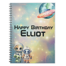 Aandacht Intergalactisch Verjaardagsherinneringenb Notitieboek