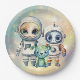 Aandacht Intergalactische Plain Paper Borden Papieren Bordje