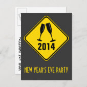 Aandacht: Partij voor de kop! Uitnodiging (Voorkant / Achterkant)