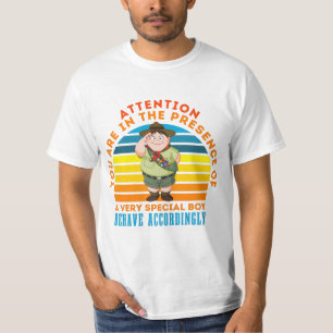 AANDACHT U BEVINDT ZEER SPECIALE LICHAAM T-SHIRT